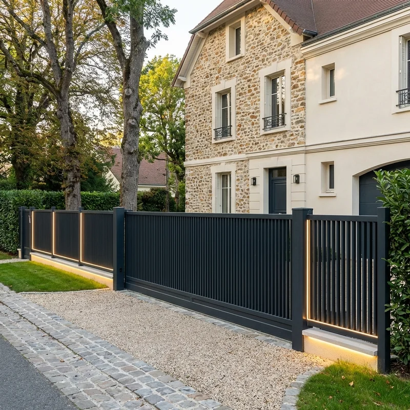Clôture moderne à Versailles