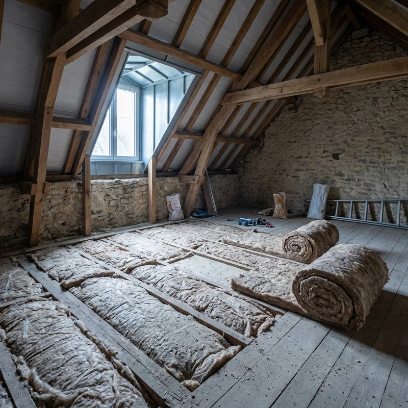 Isolation plancher de combles