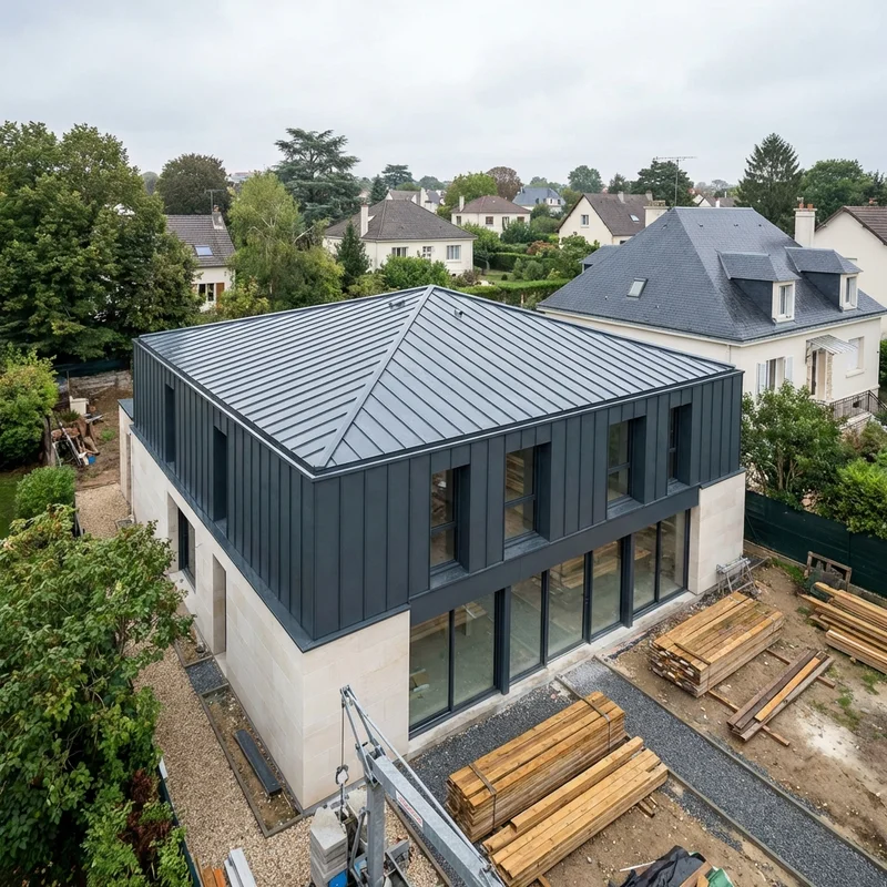 Surélévation d'une maison à Saint-Cloud